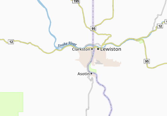 Karte Stadtplan Clarkston Heights-Vineland