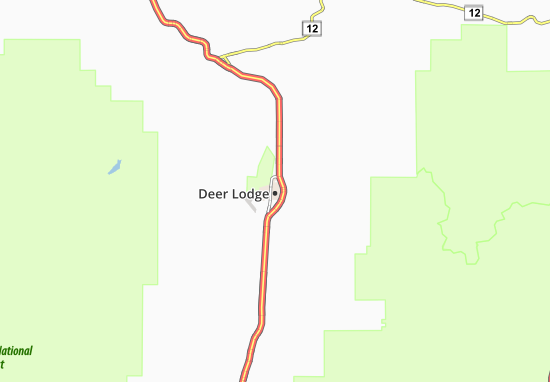 Carte-Plan Deer Lodge