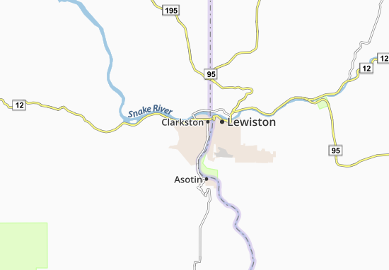Kaart Plattegrond West Clarkston-Highland