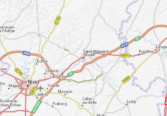 Karte Stadtplan Saint-Maixent-l&#x27;École