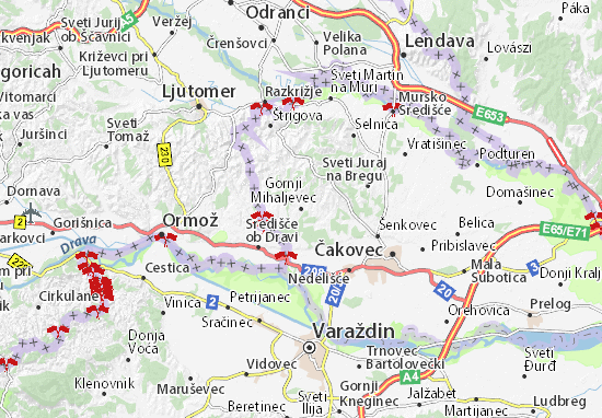 Karte Stadtplan Gornji Mihaljevec