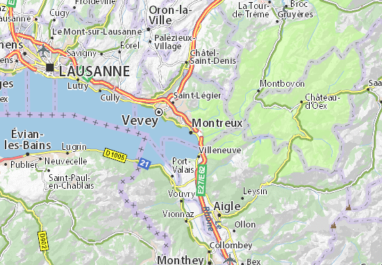 Carte-Plan Montreux