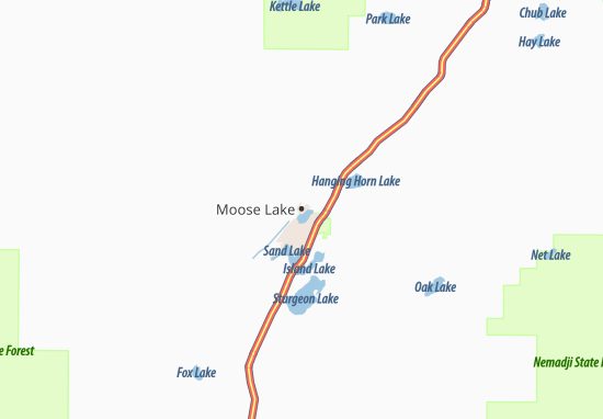 Moose Lake Map