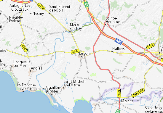 Karte Stadtplan Luçon