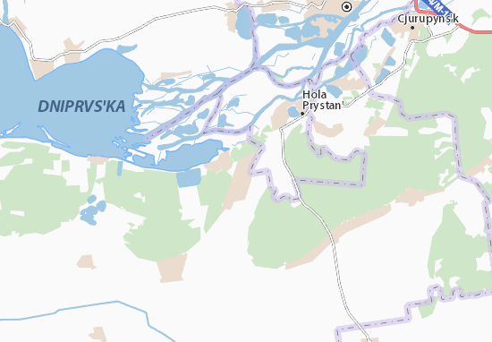 Mapa Nova Zbur&#x27;ivka