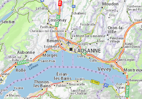 Carte-Plan Lausanne