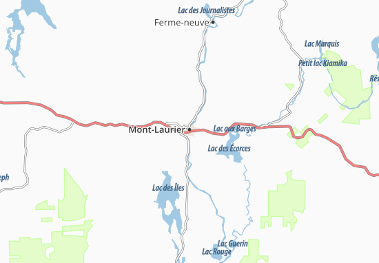 Mapa Mont-Laurier