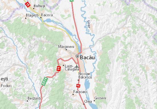 Mapa Bacău