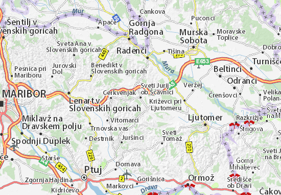 Sveti Jurij ob Ščavnici Map