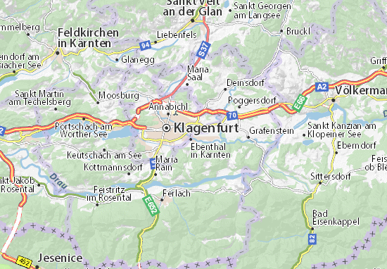 Mapa Gradnitz