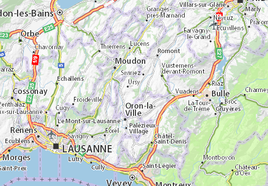 Vauderens Map