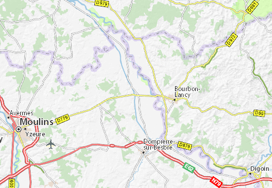 Mapa Garnat-sur-Engièvre