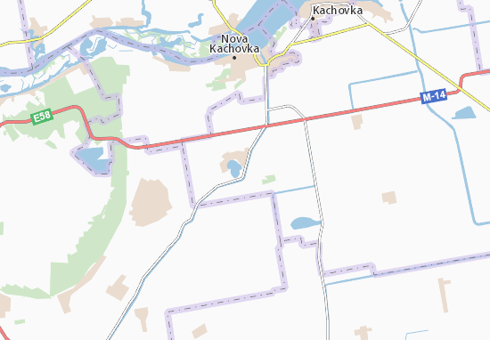 Karte Stadtplan Chornyanka