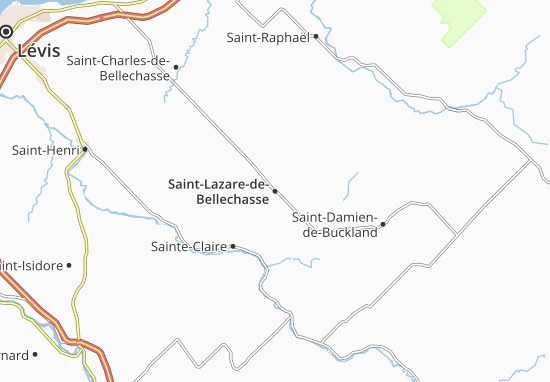 Mapa Saint-Lazare-de-Bellechasse