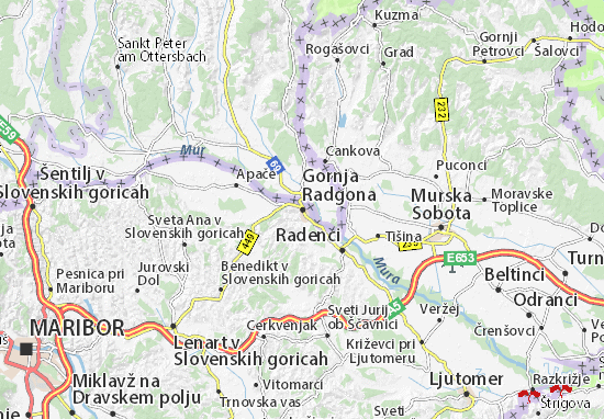 Mapa Gornja Radgona