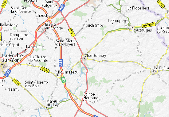 Karte Stadtplan Chantonnay