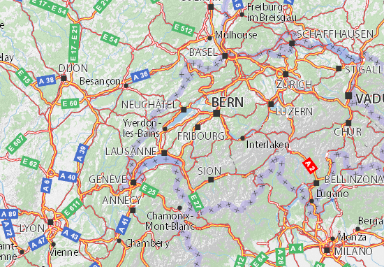 Carte-Plan Fribourg