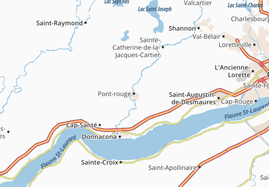 Mapa Pont-rouge