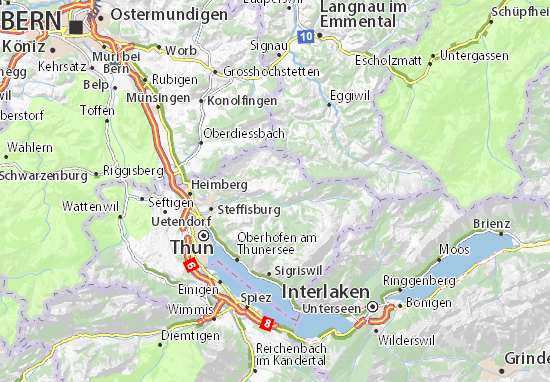 Mapa Oberlangenegg