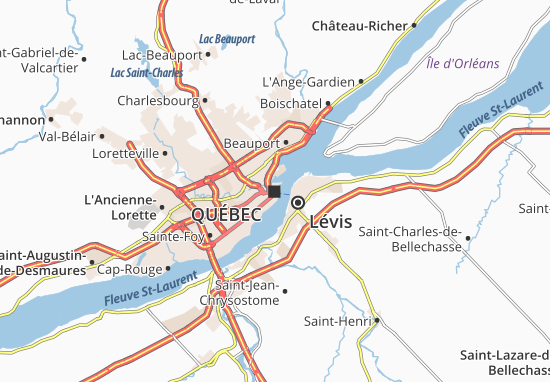 carte routiere quebec gratuite Carte détaillée Québec   plan Québec   ViaMichelin