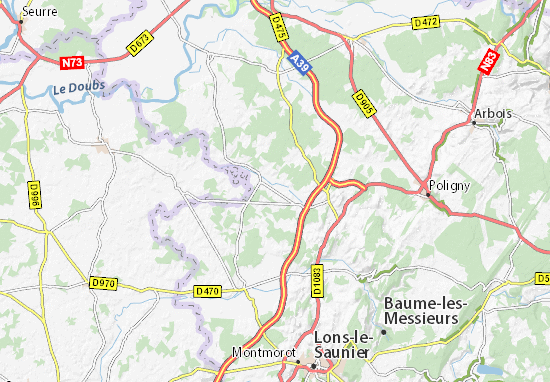 Mapa Francheville