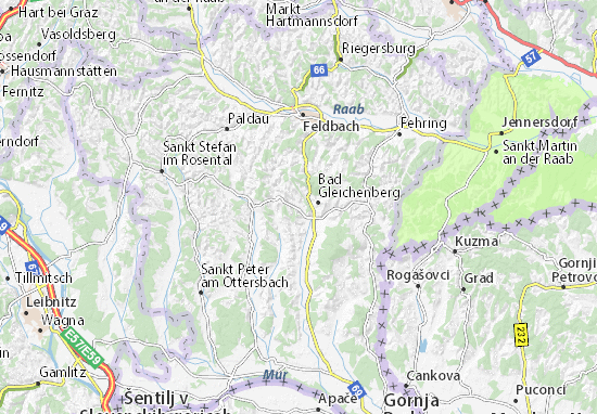 MICHELIN-Landkarte Trautmannsdorf in Oststeiermark - Stadtplan
