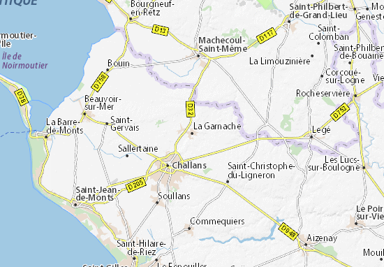 Karte Stadtplan La Garnache