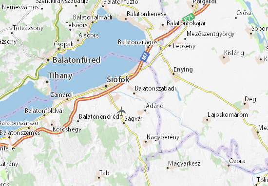 Karte Stadtplan Balatonszabadi