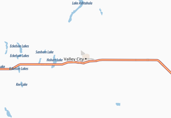 Mapa Valley City
