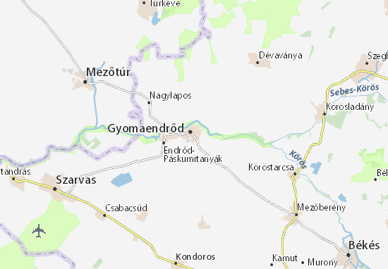 Mapa Gyoma
