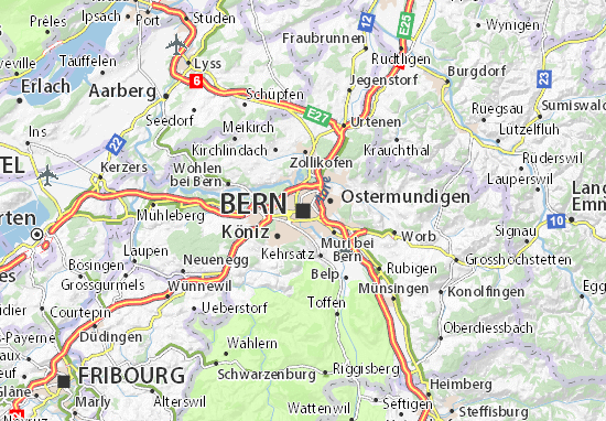 Carte-Plan Bern