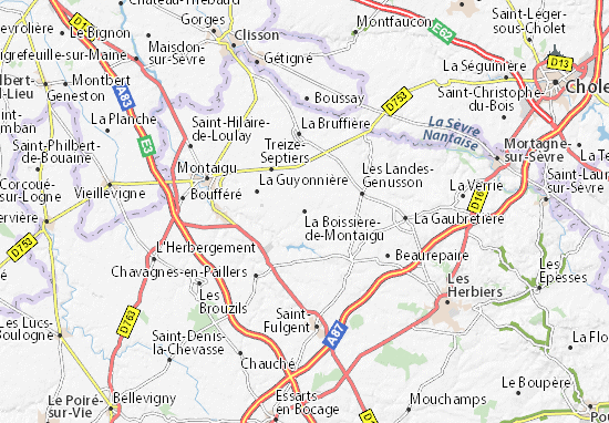 La Boissière-de-Montaigu Map