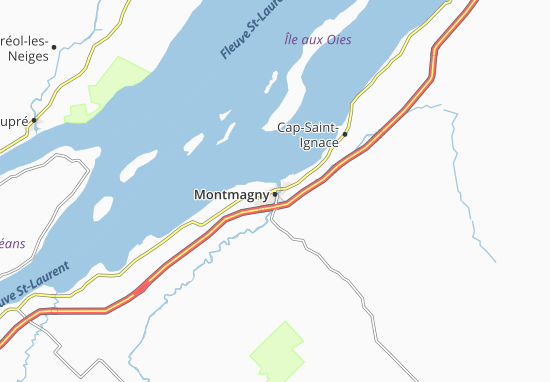 Mapa Montmagny