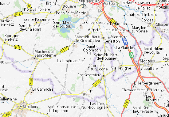 Mapa La Limouzinière