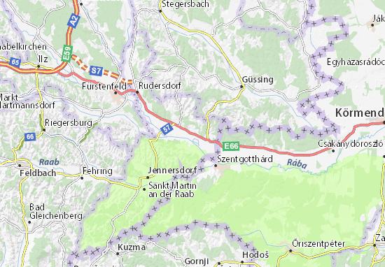 Mapa Poppendorf im Burgenland