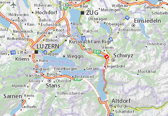 karte scheidegg umgebung Karte Stadtplan Rigi Scheidegg Viamichelin karte scheidegg umgebung