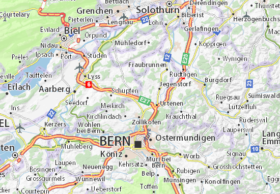 Mapa Deisswil bei Münchenbuchsee