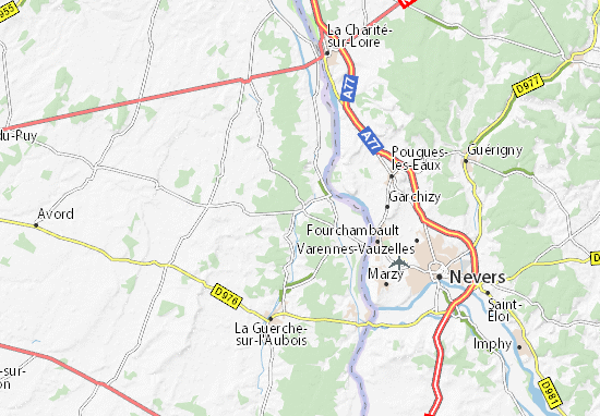 Mapa Jouet-sur-l&#x27;Aubois