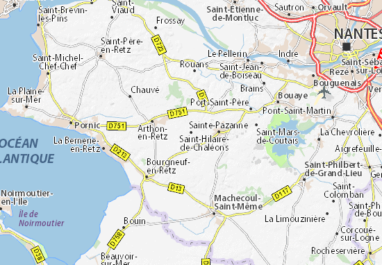 Karte Stadtplan Saint-Hilaire-de-Chaléons