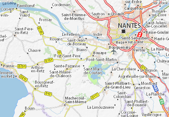 Mapa Saint-Léger-les-Vignes