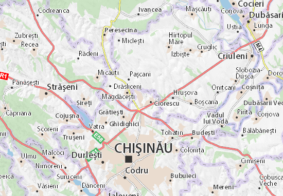 Karte Stadtplan Cricova