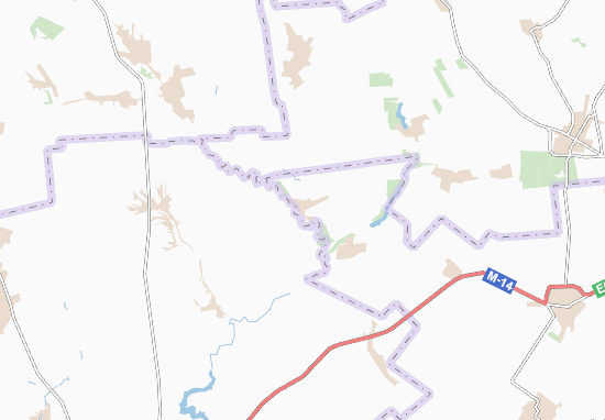 Mapa Zakharivka