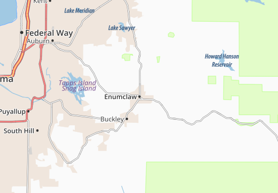 Karte Stadtplan Enumclaw