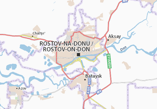 Mapa Rostov-na-Donu