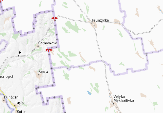 Kaart Plattegrond Rosiyanivka