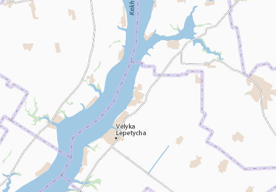Mapa Mala Lepetykha