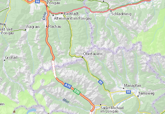 MICHELIN-Landkarte Obertauern - Stadtplan Obertauern - ViaMichelin