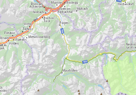 Aschau im Zillertal Map
