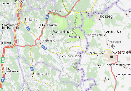 Mapa Zuberbach