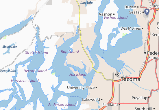 Karte Stadtplan Gig Harbor Peninsula
